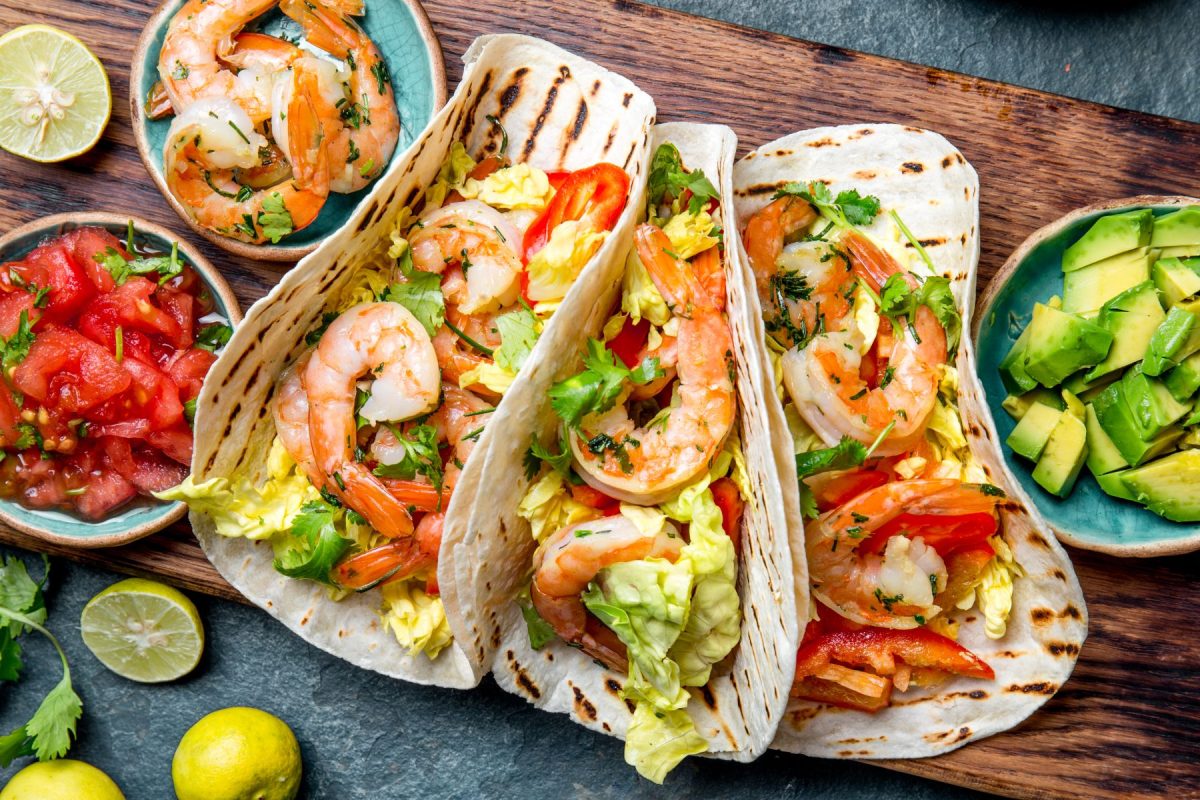 shrimp tacos in Los Cabos Mexico